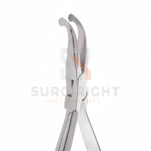 Alicates de ortodoncia de acero inoxidable de 14cm de alta calidad con punta dentada, Instrumentos dentales manuales, alicates de corona rectos y curvos - Product Image 1