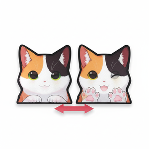 Adesivi Lenticolari Personalizzati con Effetto Movimento, Adesivi 3D <span class=keywords><strong>Anime</strong></span> Personalizzati, Adesivi Fustellati <span class=keywords><strong>Anime</strong></span> per Auto, Vendita Calda - Product Image 1