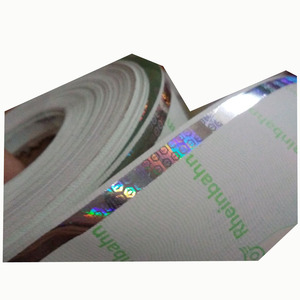 <strong>Security</strong> Fiber Paper Positioning Hot Stamping Hologram Paper Seal Stamp Sticker - Product Image 3