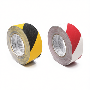 Ttake Two-Tone Anti-Slip <b>Tape</b> Adhesive <b>Tapes</b> Yellow Black Red <b>White</b> 50mm x 18m Safety Warning Floor <b>Tape</b> - Product Image 2