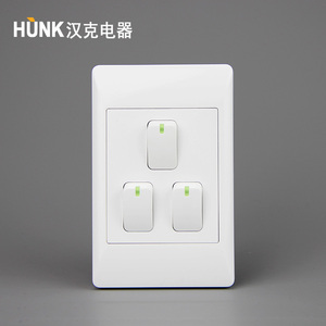 3-LEVER 1-<strong>WAY</strong> <strong>SWITCH</strong> 2X4 C/W COVER PLATE IEC Certificate - Product Image 2