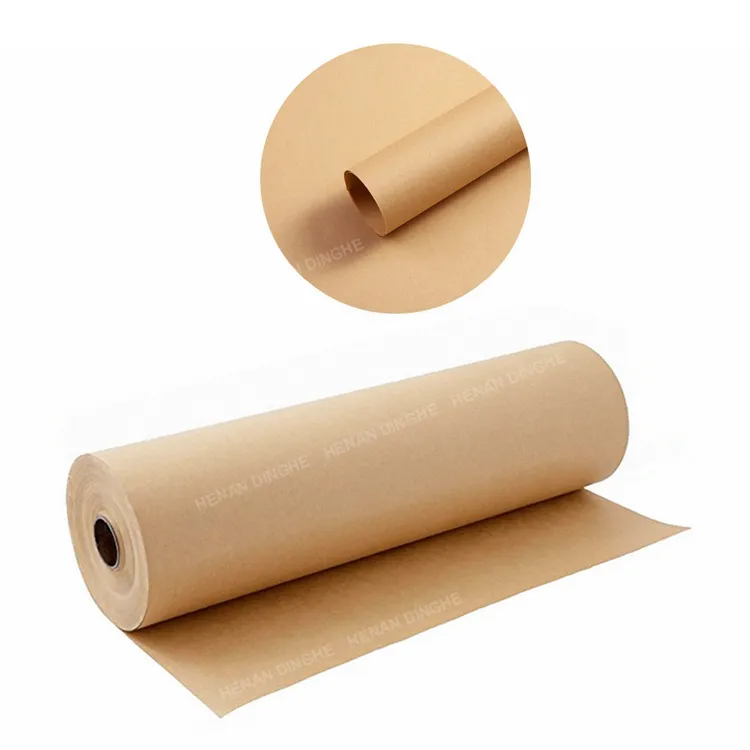 Rouleaux de papier kraft brun et blanc de 0.3x30M, emballage de décoration pour cadeaux d'art