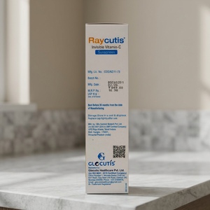 Crème solaire à la vitamine C Raycutis SPF50 PA+++ 50g, protection large spectre UVA UVB, fini mat, résistante à l'eau, soin du visage - Product Image 2