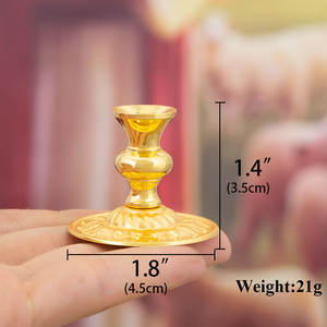 Perlengkapan Gereja Emas Dekorasi Altar Rumah Hadiah Religius Elegan Tempat Lilin Suci Aksesori Meja Kristen - Product Image 2