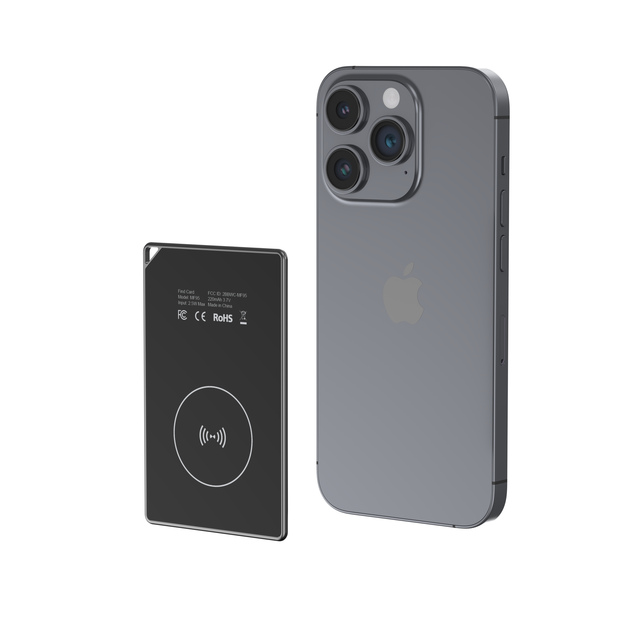 Ultra Slim Find My Wallet Smart Tracker Card Tempered Glass Rechargeable Battery Air Tag Card