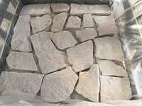 Bon marché Extérieur Irrégulier Marbre Blanc Quartzite Grès Culture Dalle Cour Patio Revêtement de sol Pavés Plat