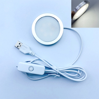 Lampe LED USB RGB ultra-mince à montage en surface avec télécommande, lampe circulaire pour imprimante 3D