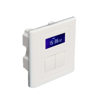 Minuterie numérique intelligente Programmable, écran LCD, 2 gangs, automatique, pour contrôle de l'éclairage
