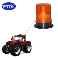 Neue WTTG DC12/24V Bernsteinfarbene LED-Warnleuchte IP65 Wasserdichter Warnlichtstrahler für LKW Traktor Schulbus Baumaschinen