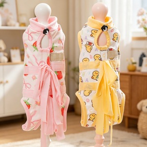 Pet <b>Cat</b> Surgical Vest Post Op <b>Recovery</b> <b>Suit</b> Anti Licking Four Legged Clothing For Spaying Neutering Pink And Yellow Fruits - Product Image 1