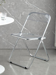 Fashion Design Foldable Restaurant <b>Chairs</b> Clear Acrylic Folding <b>Chair</b> for Weddings Event - Product Image 2