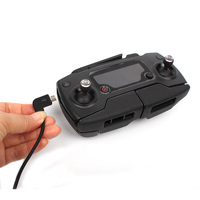 Câble de commande USB C Micro USB Type C en PVC tressé à angle droit pour accessoires de télécommande de drone DJI Air 2/3/S/Mini2 480 Mbps
