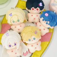 Nouvelle Arrivée Poupées en Peluche Ultra Douces Vêtements Amovibles Accessoires de Sac Porte-clés Poupée en Coton Miniature Personnalisée Jouet pour Enfants en Nylon