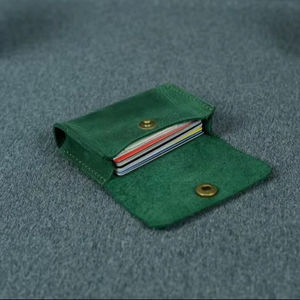 Premium Leather <b>Card</b> <b>Wallet</b> Slim Credit <b>Card</b> Holder Business <b>Card</b> Case with Secure Snap Closure for Everyday Carry - Product Image 2