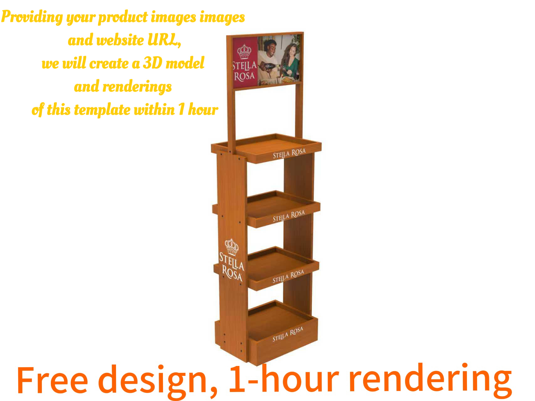 Customized Multi – Layer Wooden Wine Storage Display Stand for Supermarket & Retail Stores — view 3