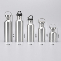 Bouteille d'eau isotherme en acier inoxydable à double paroi personnalisable 500ML 1000ML, écologique et réutilisable, pour le sport et la gym