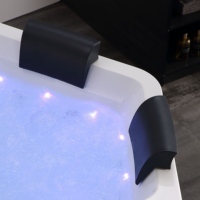 Jacuzzi Comercial para 4-5 Personas, Bañera de Hidromasaje Exterior con Bluetooth, Sonido y Desinfección con Ozono para Villas Vacacionales