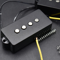 Microphone mat à découpe ouverte pour basse électrique 5 cordes PB Precision Bass, surface noire mate, pièces de rechange pour instrument