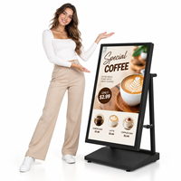 Écran d'affichage numérique extérieur haute luminosité 55 pouces 1800 nits, étanche IP65, avec contrôle Wi-Fi, pour menu numérique.