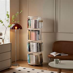 Étagère debout moderne à plusieurs étages pour enfants <span class=keywords><strong>Tour</strong></span> <span class=keywords><strong>de</strong></span> <span class=keywords><strong>rangement</strong></span> en <span class=keywords><strong>plastique</strong></span> Roues <span class=keywords><strong>de</strong></span> support Techniques d'injection Bibliothèques Étagères - Product Image 5