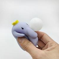 Éléphant à bulles de décompression avec musique - Jouet à bulles créatif et mignon pour enfants, qui peut cracher des bulles