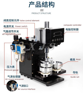 Bottoni pneumatici che fanno macchine multifunzionali distintivi e bottoni <span class=keywords><strong>Pin</strong></span> per il commercio all'ingrosso - Product Image 5