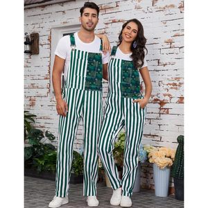Overol Personalizado a Rayas para Hombre con Tirantes Ajustables y Bolsillos - Product Image 5