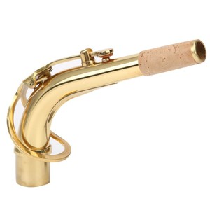 Collier de saxophone en laiton pour saxophone alto, tube courbé, accessoires d'instruments de musique, 2,45 cm, laiton antique - Product Image 1