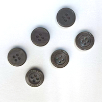 Boutons de chemise en résine imitation perle haut de gamme avec logo personnalisé, 4 trous