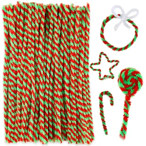 150pcs 30cm Zweifarbige Chenille Stiele Pfeifen reiniger Kunst handwerk für Kinder Chenille Stiele Dekoration