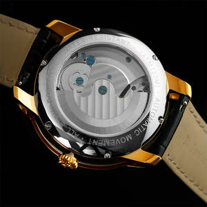 นาฬิกาข้อมือสีทองกลไกสุดหรูสำหรับผู้ชายดีไซน์ไม่เหมือนใครลายโครงกระดูกสุดหรูดีไซน์3D เทพปี่เซียะจีน - Product Image 5