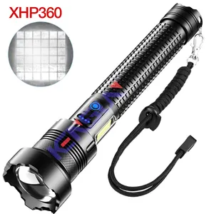 2022 dernier Super lumineux 100000 Lumens exclusif 36 * perles de lumière LED double couleur COB lumière latérale Charge lampe de poche LED lampe torche