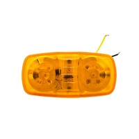OEM Véhicule Voiture Camion Remorque Feu arrière Cadre en plastique 10-30v 12 LED Rouge Ambre Feu latéral