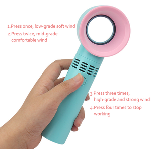 <b>USB</b> Rechargeable Mini Bladeless Fan with Light Portable Eyelash <b>Extension</b> Glue Dryer Tool - Product Image 4