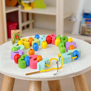 Bán Sỉ Nursery Bằng Gỗ Trí Tuệ Bắt Sâu Đồ Chơi Mầm Non Montessori Đồ Chơi Bằng Gỗ Đồ Chơi Bằng Gỗ Cho Trẻ Mới Biết Đi - Product Image 2