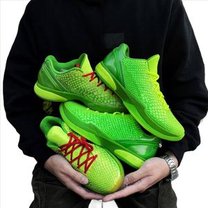 Zapatillas Deportivas de Baloncesto para Hombre Bryant 6 Protro, Nuevas, de Alta Calidad, Disponibles en Tienda, Color Rojo/Verde - Product Image 1