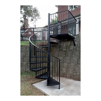 Outdoor Gusseisen Gebrauchte Wendeltreppe/Schmiedeeisen Wendeltreppe/heiß verzinkte Wendeltreppe