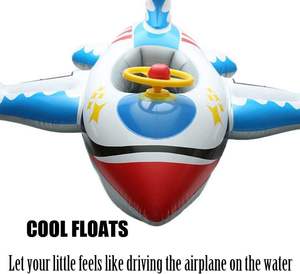 Flotador Inflable de PVC con Forma de Avión para Bebés y Niños Pequeños - Product Image 6
