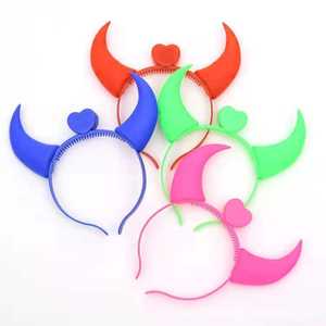 Prix usine LED <span class=keywords><strong>diable</strong></span> <span class=keywords><strong>corne</strong></span> bandeau Halloween lueur cornes pour les faveurs de fête de noël et les fournitures d'événement - Product Image 2