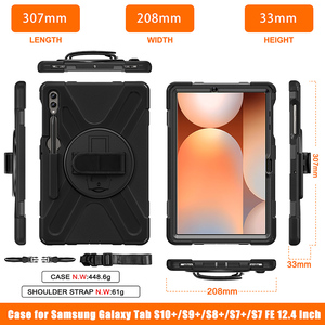 เคสกันกระแทกทนทานพร้อมสายคล้องไหล่และขาตั้งสำหรับ Samsung <span class=keywords><strong>Galaxy</strong></span> <span class=keywords><strong>Tab</strong></span> S10 <span class=keywords><strong>FE</strong></span> PLUS 13นิ้ว SM-X620/SM-X626B - Product Image 3