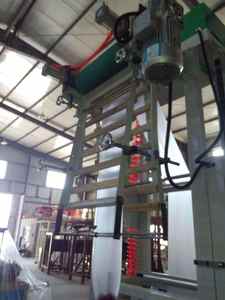 Alta velocidad HDPE LDPE LLDPE Máquina sopladora de película de una sola capa Extrusora de plástico para bolsas de camisetas - Product Image 3