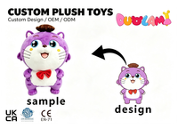 Peluche OEM de haute qualité en tissu doux pour enfants, idéale comme cadeau promotionnel d'entreprise