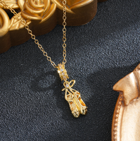 Collier ballerine pour filles et femmes, pendentif délicat en argent ou or, cadeau pour les amoureuses de la danse, bijoux