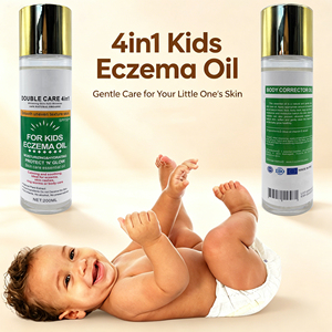 DOUBLE CARE 4 en 1 Blanqueador Antiarrugas 100% Natural Orgánico Fresco Suavizante Textura Irregular Niños <span class=keywords><strong>ECZEMA</strong></span> Aceite Protección UV 200ML - Product Image 3