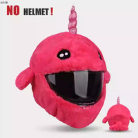 CQHZJ 70 Styles Housse de casque Crazy Fun Rabbit, capuchon anti-poussière facile à installer pour casque de moto