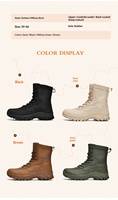 Bottes d'entraînement tout-terrain unisexes de haute qualité, semelle extérieure en caoutchouc souple, imperméables, antidérapantes, bottes tactiques pour adultes
