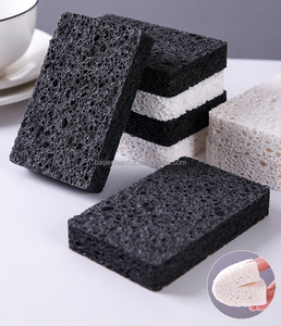 Éponge de nettoyage de cuisine en cellulose <span class=keywords><strong>noire</strong></span> super absorbante personnalisée écologique - Product Image 1