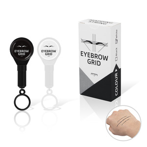 Hilo de mapeo de cejas con tinta seca, extensible, con anillo y cuadrícula, herramienta para maquillaje permanente y microblading - Product Image 1