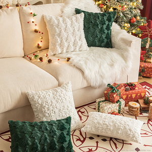 クリスマス装飾スノーフレークソファソファスローピロークッションケースカスタムレッド45x4530x50cmピロークッションカバー - Product Image 5