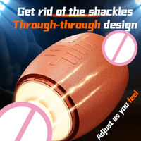 Masturbateur masculin à vibration électrique, 10 fréquences, type 'Rugby Trainer', 'Airplane Cup', Produits pour adultes MY-0272 8.5x15.5CM